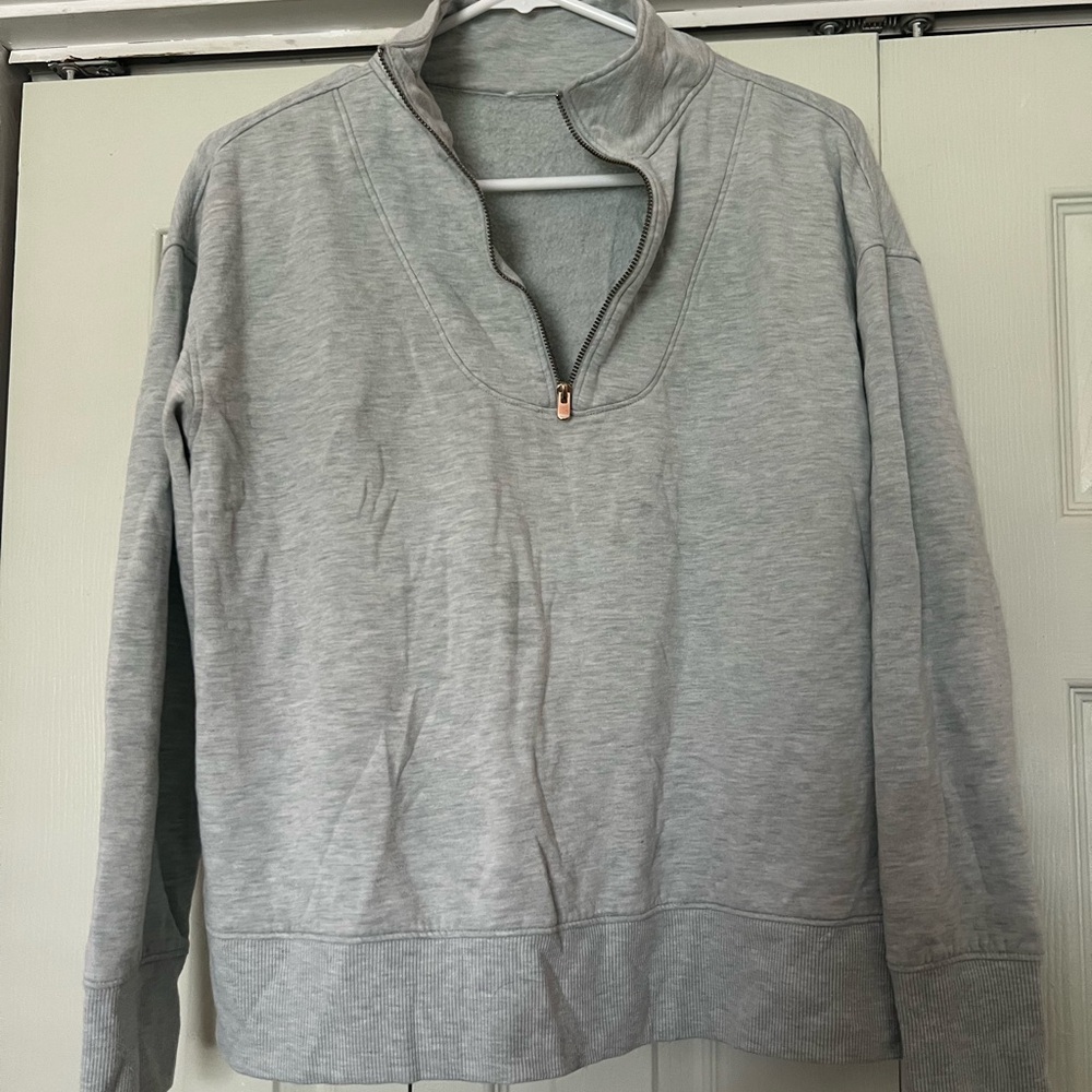Women’s teal Half-Zip Sweater